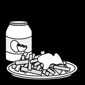 chips with mayonnaise